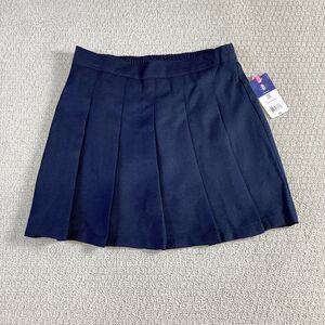 IZOD Girls Plus Navy Blue Pleated Skirt School Uniform‎ Bottoms Size 10.5